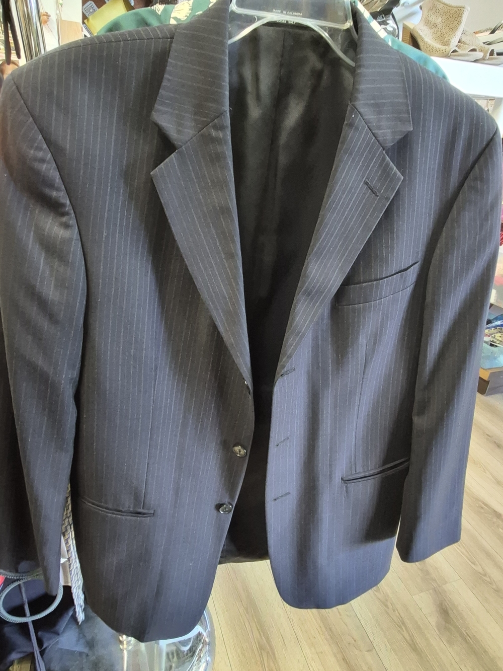 Alfani 46R wool pinstripe blazer